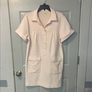 Tyler Boe Light Pink Textured Dress